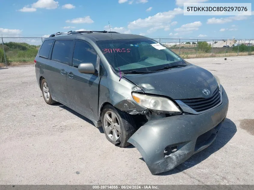 2013 Toyota Sienna Le V6 8 Passenger VIN: 5TDKK3DC8DS297076 Lot: 39714055