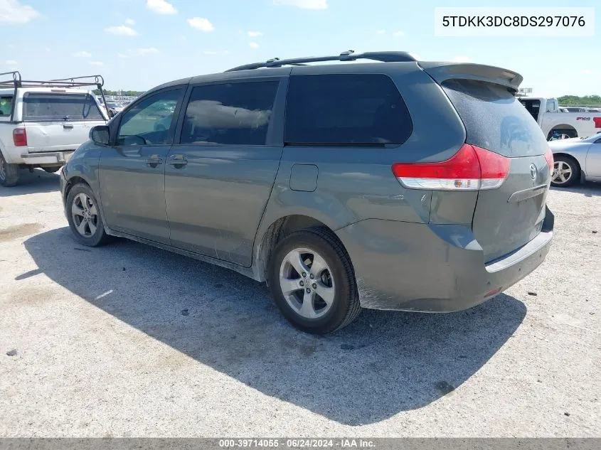 2013 Toyota Sienna Le V6 8 Passenger VIN: 5TDKK3DC8DS297076 Lot: 39714055