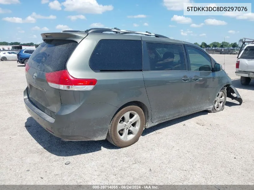 5TDKK3DC8DS297076 2013 Toyota Sienna Le V6 8 Passenger