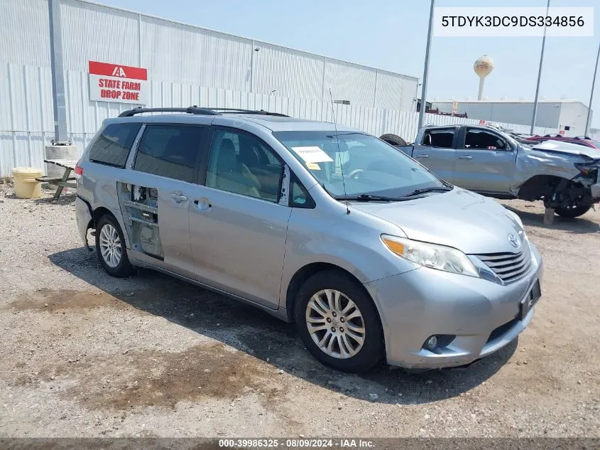 5TDYK3DC9DS334856 2013 Toyota Sienna Xle V6 8 Passenger