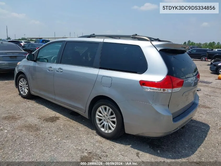 2013 Toyota Sienna Xle V6 8 Passenger VIN: 5TDYK3DC9DS334856 Lot: 39986325