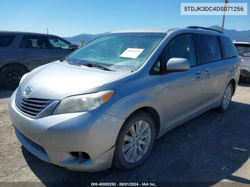 2013 Toyota Sienna Le 7 Passenger VIN: 5TDJK3DC4DS071256 Lot: 40000292