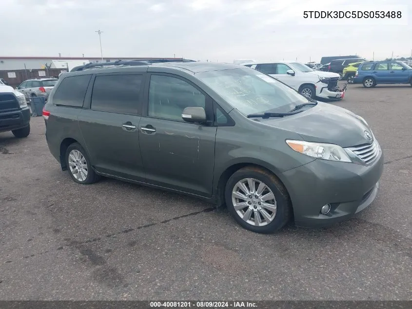 2013 Toyota Sienna Limited 7 Passenger VIN: 5TDDK3DC5DS053488 Lot: 40081201