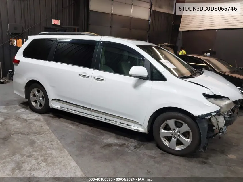 5TDDK3DC0DS055746 2013 Toyota Sienna Xle 7 Passenger