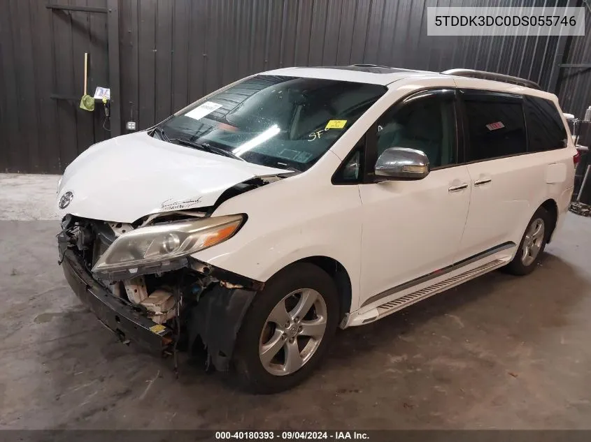 5TDDK3DC0DS055746 2013 Toyota Sienna Xle 7 Passenger