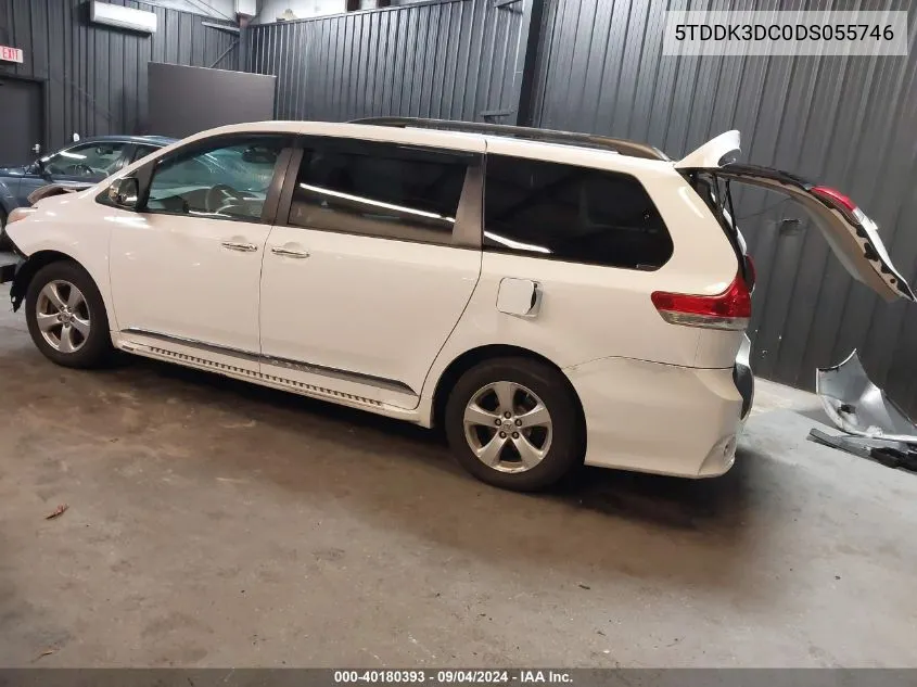 2013 Toyota Sienna Xle 7 Passenger VIN: 5TDDK3DC0DS055746 Lot: 40180393