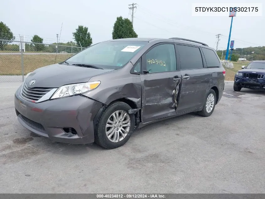 2013 Toyota Sienna Xle/Limited VIN: 5TDYK3DC1DS302175 Lot: 40234812