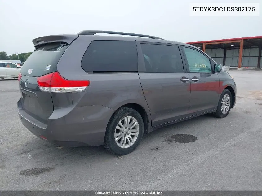 2013 Toyota Sienna Xle/Limited VIN: 5TDYK3DC1DS302175 Lot: 40234812