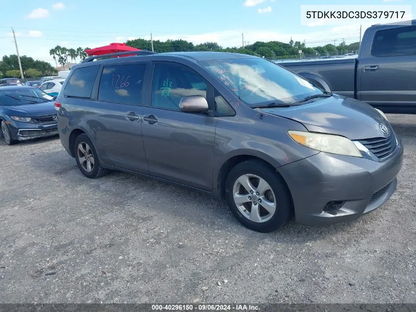 5TDKK3DC3DS379717 2013 Toyota Sienna Le V6 7 Passenger Auto Access Seat/Le V6 8 Passenger