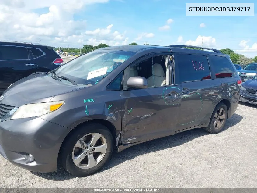 5TDKK3DC3DS379717 2013 Toyota Sienna Le V6 7 Passenger Auto Access Seat/Le V6 8 Passenger