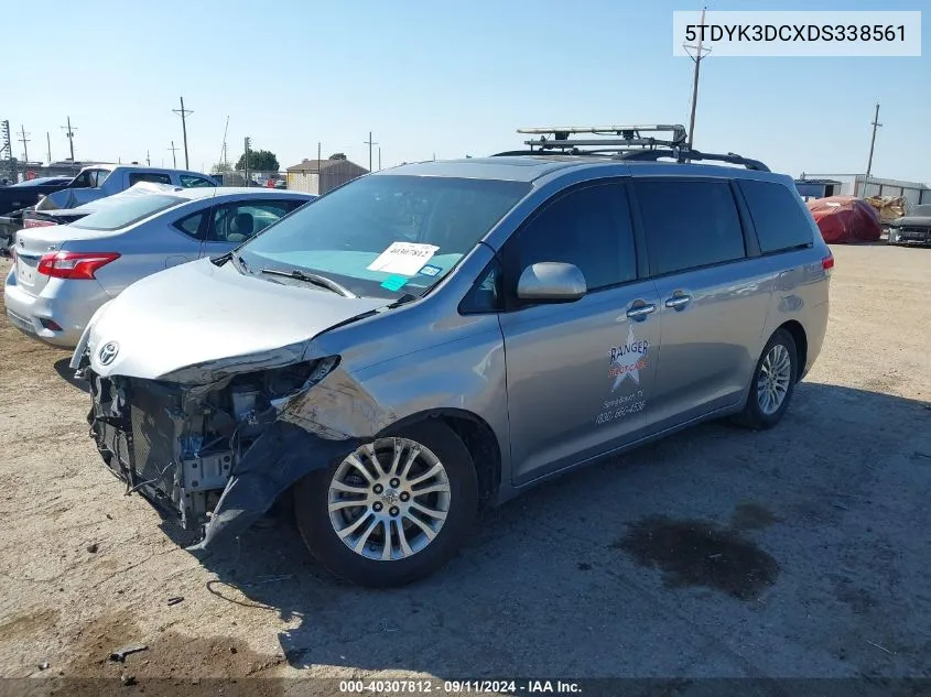 2013 Toyota Sienna Xle/Limited VIN: 5TDYK3DCXDS338561 Lot: 40307812