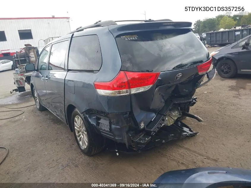 5TDYK3DC1DS357256 2013 Toyota Sienna Xle V6 8 Passenger