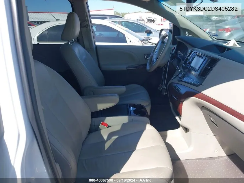 5TDYK3DC2DS405282 2013 Toyota Sienna Xle V6 8 Passenger