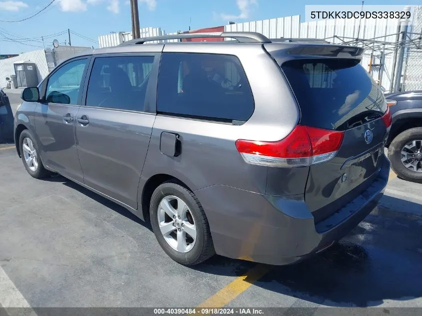 2013 Toyota Sienna Le V6 8 Passenger VIN: 5TDKK3DC9DS338329 Lot: 40390484