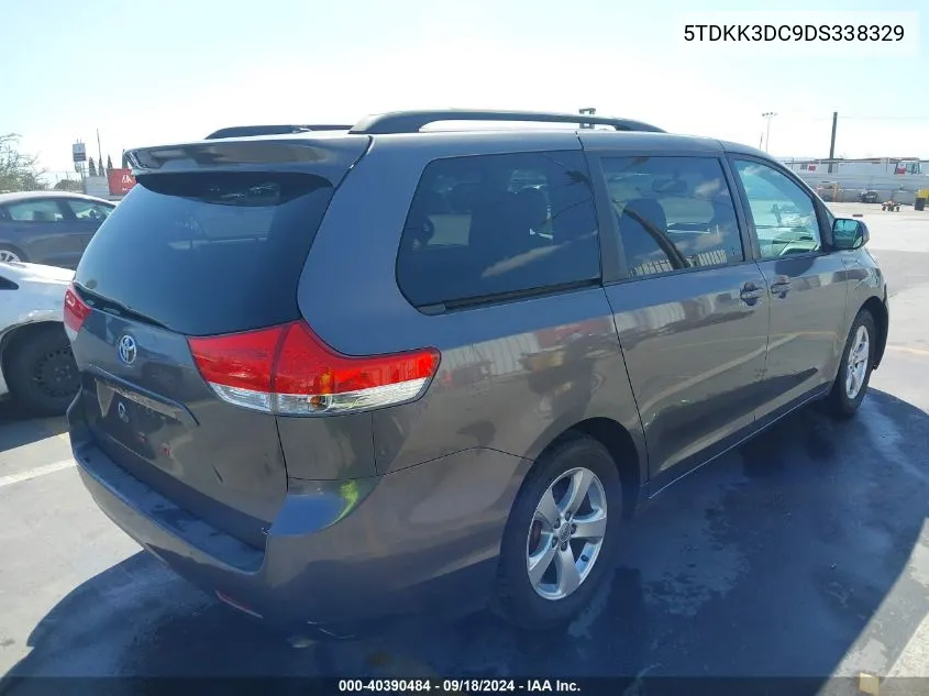 5TDKK3DC9DS338329 2013 Toyota Sienna Le V6 8 Passenger