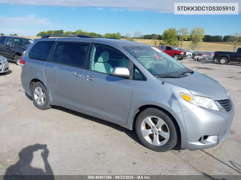 5TDKK3DC1DS305910 2013 Toyota Sienna Le