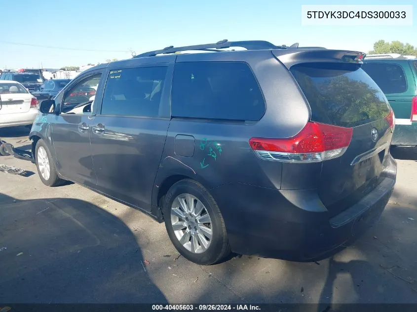 5TDYK3DC4DS300033 2013 Toyota Sienna Limited V6 7 Passenger