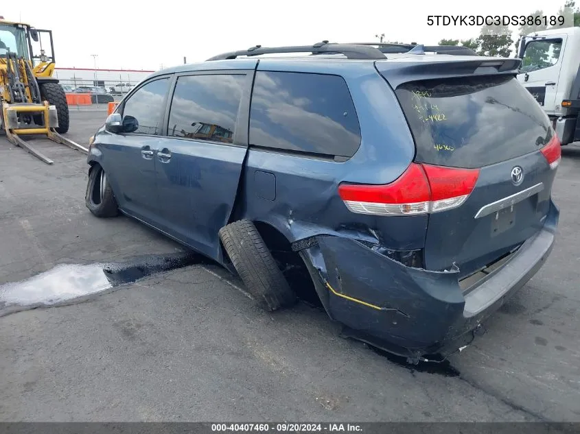 5TDYK3DC3DS386189 2013 Toyota Sienna Limited V6 7 Passenger