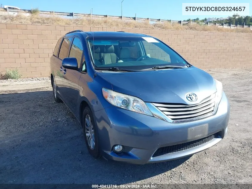 2013 Toyota Sienna Xle/Limited VIN: 5TDYK3DC8DS324657 Lot: 40413716