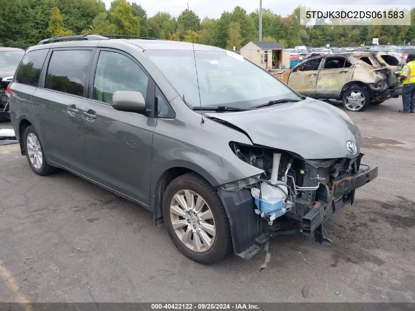 2013 Toyota Sienna Le 7 Passenger VIN: 5TDJK3DC2DS061583 Lot: 40422122