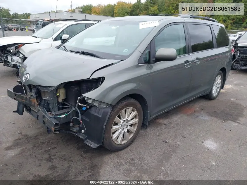 5TDJK3DC2DS061583 2013 Toyota Sienna Le 7 Passenger