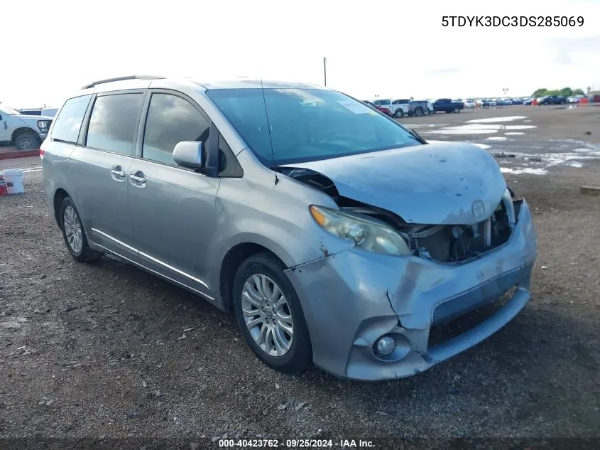 2013 Toyota Sienna Xle V6 8 Passenger VIN: 5TDYK3DC3DS285069 Lot: 40423762