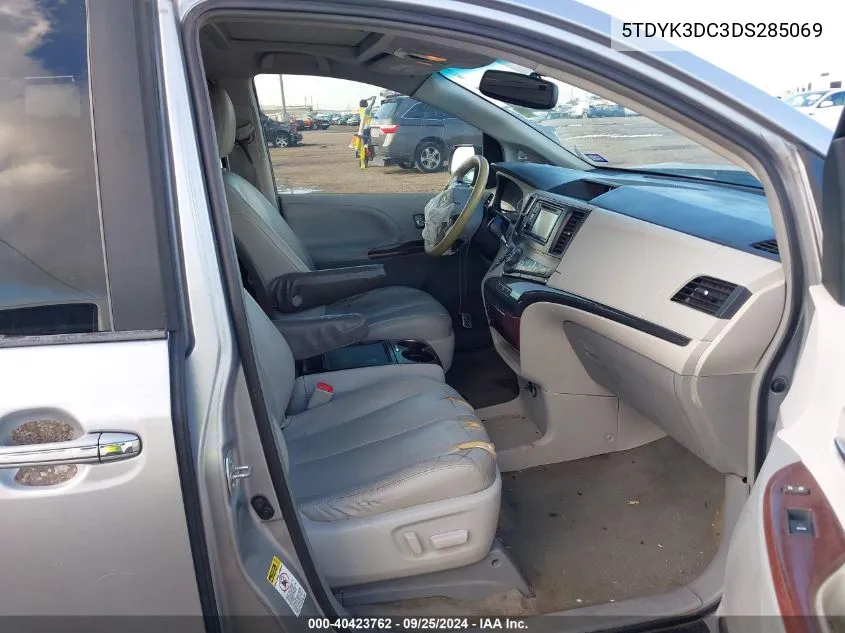 5TDYK3DC3DS285069 2013 Toyota Sienna Xle V6 8 Passenger