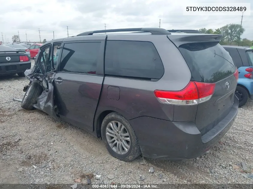 2013 Toyota Sienna Xle/Limited VIN: 5TDYK3DC0DS328489 Lot: 40437644