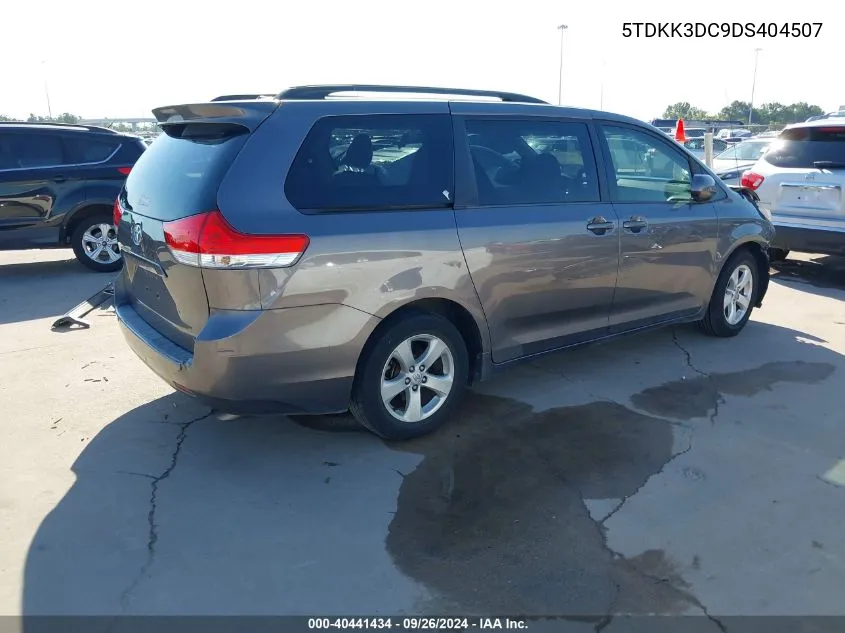 5TDKK3DC9DS404507 2013 Toyota Sienna Le V6 8 Passenger