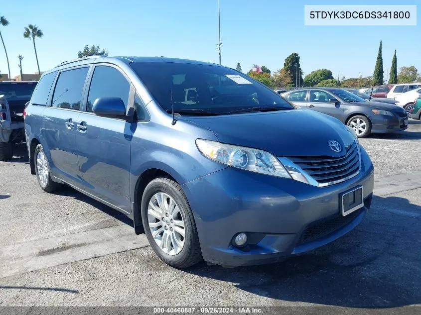 5TDYK3DC6DS341800 2013 Toyota Sienna Xle V6 8 Passenger