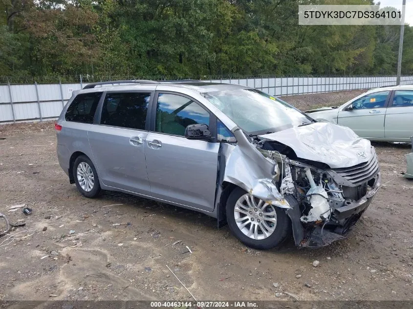 5TDYK3DC7DS364101 2013 Toyota Sienna Xle/Limited