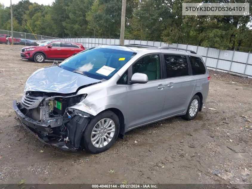 5TDYK3DC7DS364101 2013 Toyota Sienna Xle/Limited