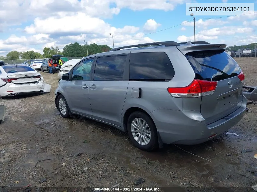 2013 Toyota Sienna Xle/Limited VIN: 5TDYK3DC7DS364101 Lot: 40463144