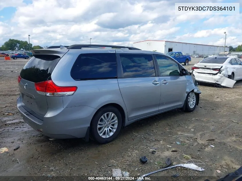 2013 Toyota Sienna Xle/Limited VIN: 5TDYK3DC7DS364101 Lot: 40463144