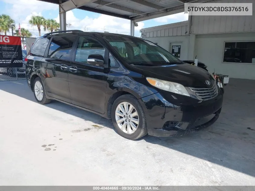 5TDYK3DC8DS376516 2013 Toyota Sienna Limited V6 7 Passenger