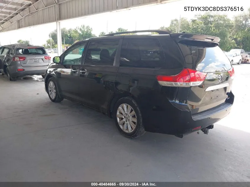 5TDYK3DC8DS376516 2013 Toyota Sienna Limited V6 7 Passenger