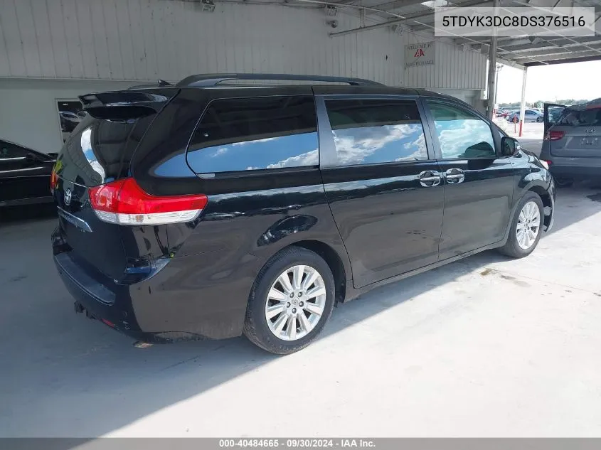 5TDYK3DC8DS376516 2013 Toyota Sienna Limited V6 7 Passenger