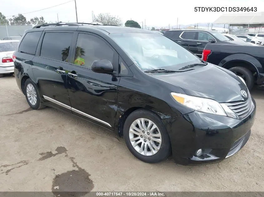 2013 Toyota Sienna Xle/Limited VIN: 5TDYK3DC1DS349643 Lot: 40717547