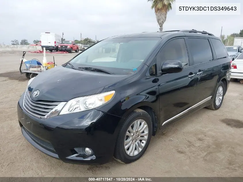 2013 Toyota Sienna Xle/Limited VIN: 5TDYK3DC1DS349643 Lot: 40717547