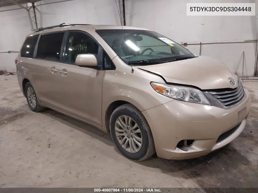 2013 Toyota Sienna Xle V6 8 Passenger VIN: 5TDYK3DC9DS304448 Lot: 40807964