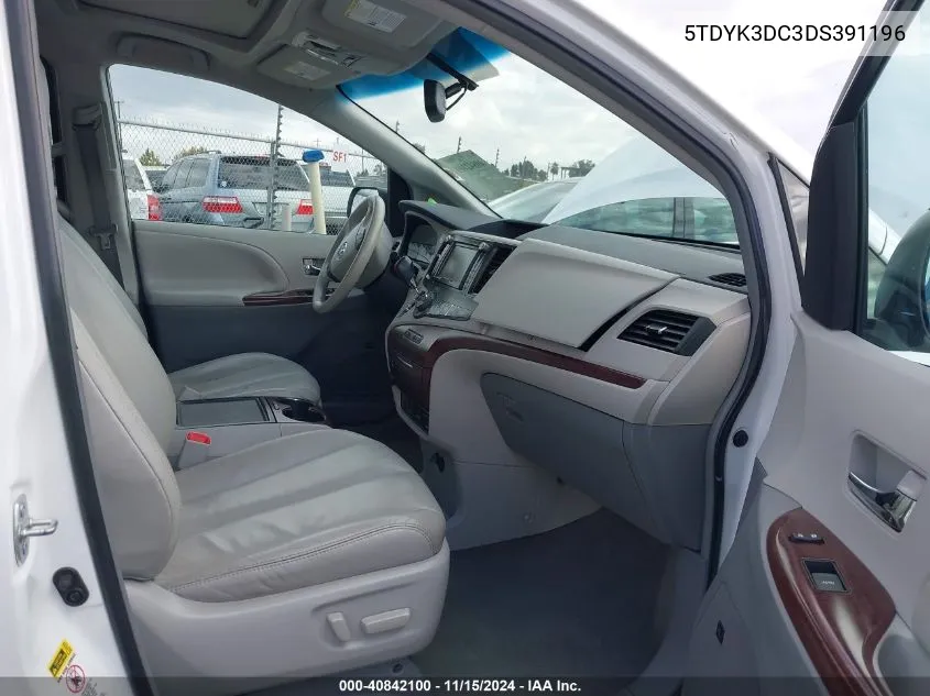 2013 Toyota Sienna Xle/Limited VIN: 5TDYK3DC3DS391196 Lot: 40842100