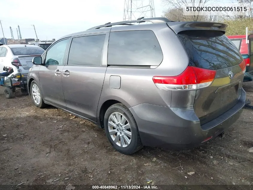 5TDDK3DC0DS061515 2013 Toyota Sienna Xle/Limited