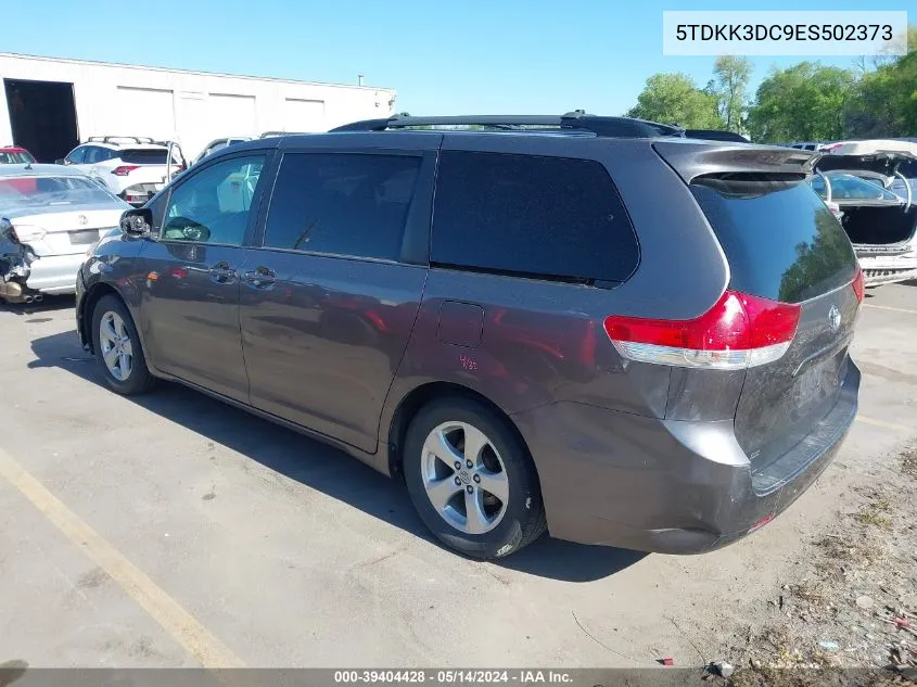 2014 Toyota Sienna Le V6 8 Passenger VIN: 5TDKK3DC9ES502373 Lot: 39404428