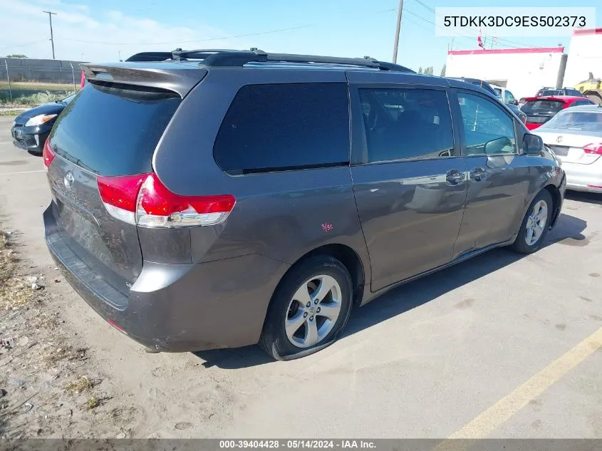 2014 Toyota Sienna Le V6 8 Passenger VIN: 5TDKK3DC9ES502373 Lot: 39404428