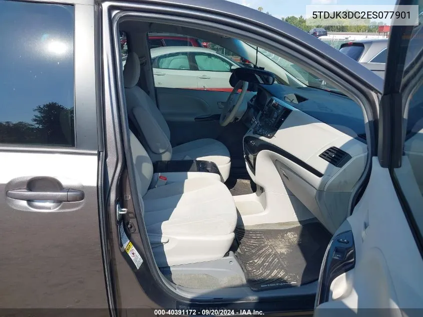 5TDJK3DC2ES077901 2014 Toyota Sienna Le 7 Passenger