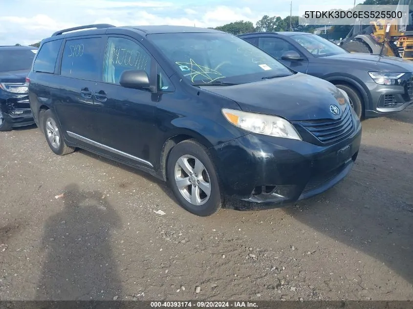 2014 Toyota Sienna Le V6 8 Passenger VIN: 5TDKK3DC6ES525500 Lot: 40393174