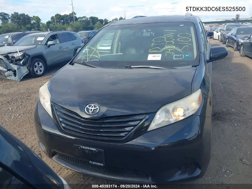 5TDKK3DC6ES525500 2014 Toyota Sienna Le V6 8 Passenger