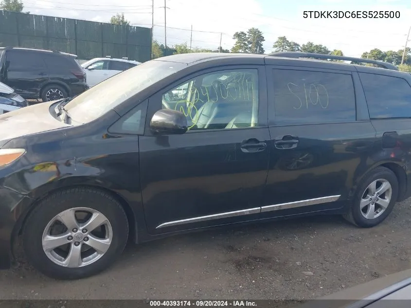 5TDKK3DC6ES525500 2014 Toyota Sienna Le V6 8 Passenger