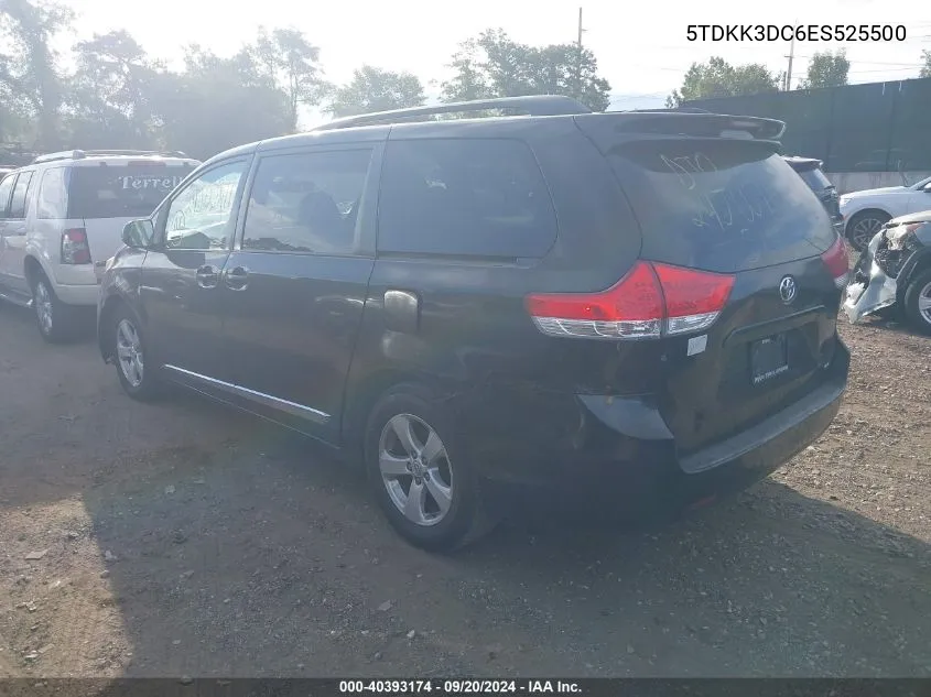 5TDKK3DC6ES525500 2014 Toyota Sienna Le V6 8 Passenger