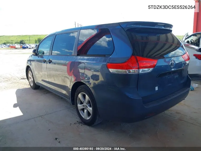 5TDZK3DC5ES526264 2014 Toyota Sienna L V6 7 Passenger